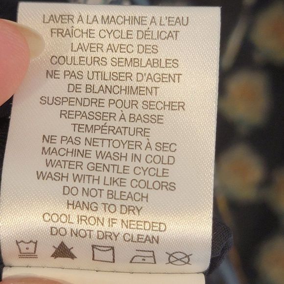 Fleur Bleve Anthro Boho Sheer Puff Sleeve Blouse Womens M Colorful Flowy - Picture 11 of 13